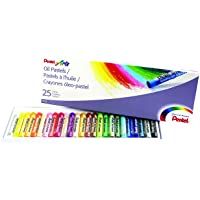 Pentel Arts Oil Pastel Set de 5-16 x 2-7-16 pulgadas- varios colores- juego de 25